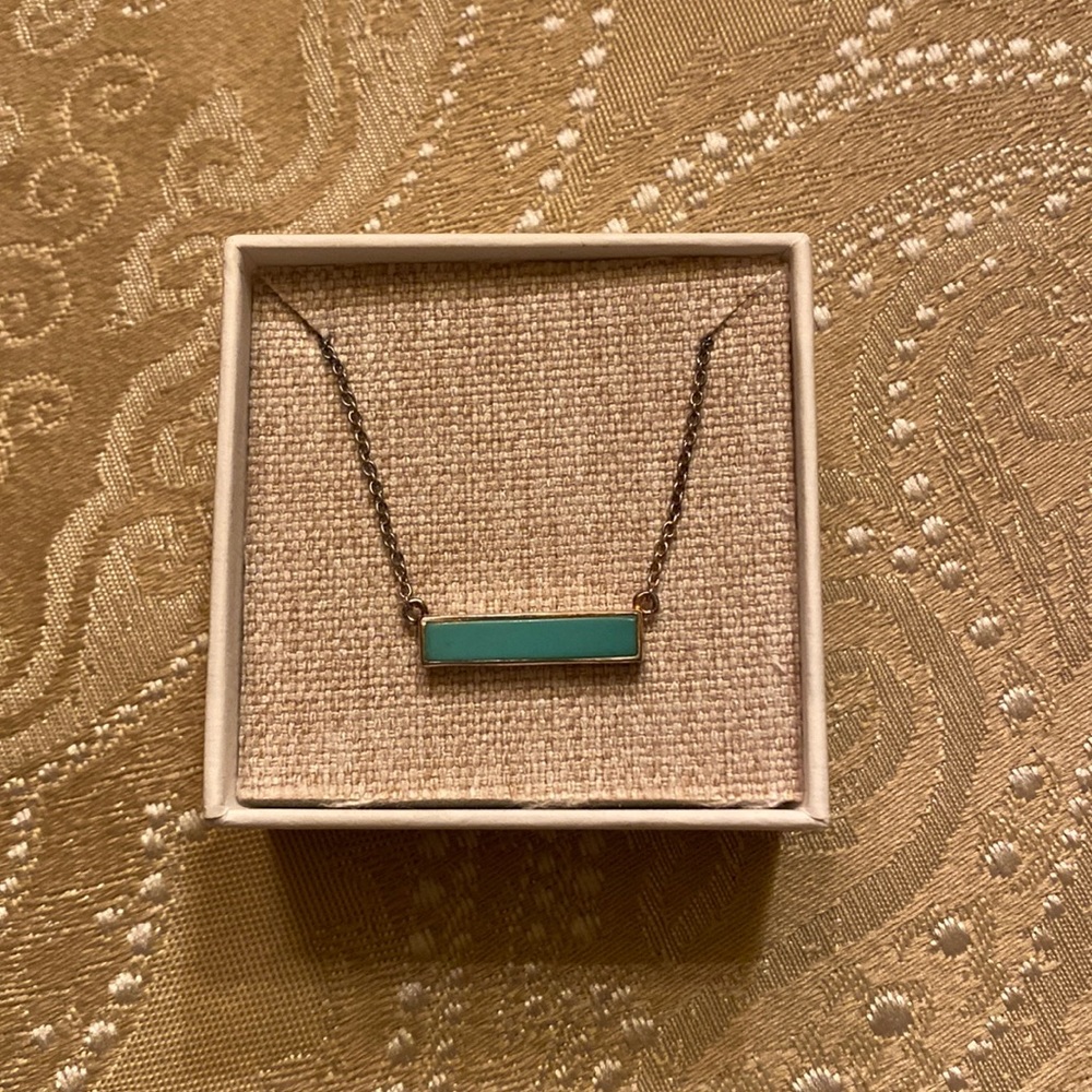 Turquoise Bar Necklace
